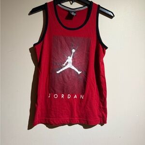 Jordan Kids Red and Black Tank Top